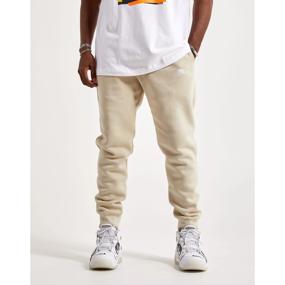 EUC Nike Sportswear Club Fleece Men Cream Jogger Sweatpants BV2671-206 Size L